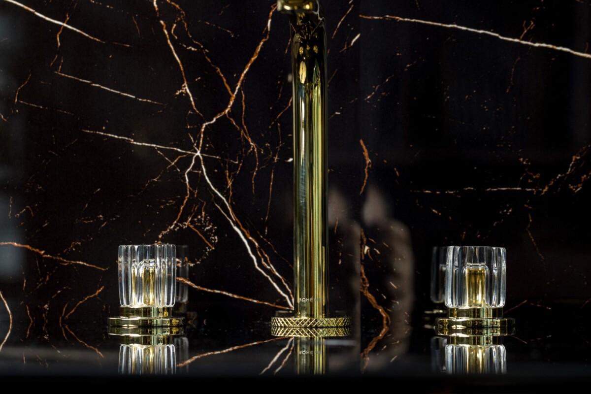 Смеситель для раковины на 3отв. Boheme Elegante Золото 152-G-EL