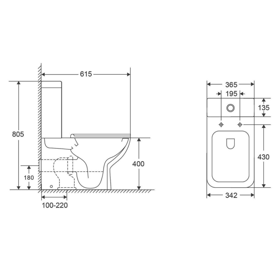 Унитаз-компакт Azario VARO 365х615х805 напольный, безободковый,с быстросъемным сиденьем Микролифт, дюропласт AZ-2171-1