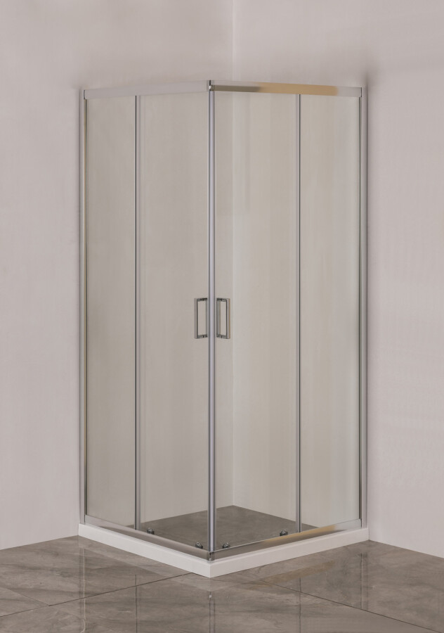 EG3C Душевое ограждение квадрат EvaGold 90х90, профиль хром, прозрачное стекло EG220028