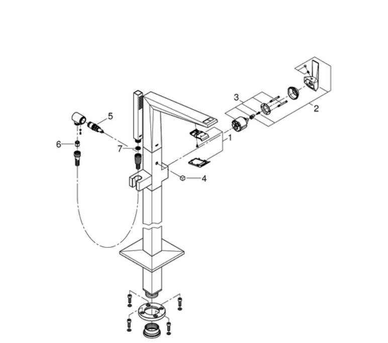 Grohe Allure Brilliant 23119000 смеситель для ванны хром