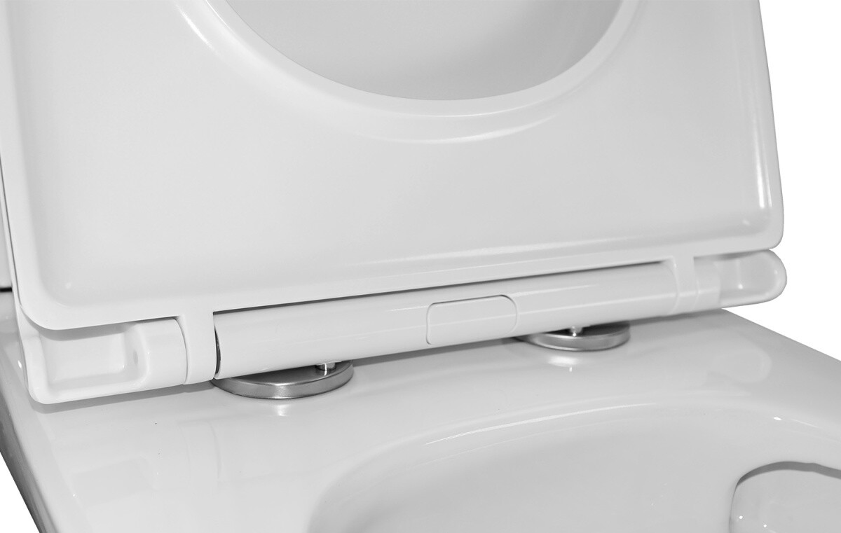 Унитаз-компакт Azario Mari 360х700х805 напольный, безободковый, слив Tornado, в комплекте с быстросъемным сиденьем микролифт AZ-79143T