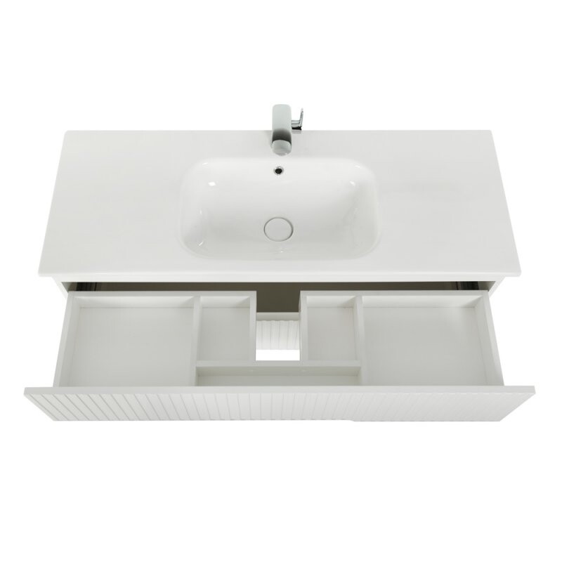 Cezares тумба с раковиной DUET-1200-2C-SO-BO+CZR-NAT-120-LVB 117х45х50 белый матовый