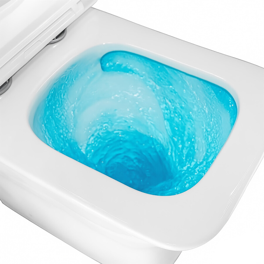 Унитаз-компакт Azario Mari 360х700х805 напольный, безободковый, слив Tornado, в комплекте с быстросъемным сиденьем микролифт AZ-79143T