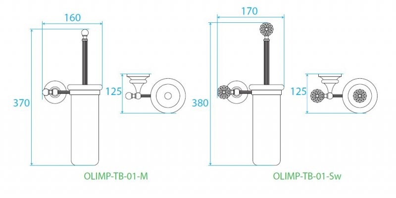 Cezares ершик OLIMP-TB-03/24-Sw золото