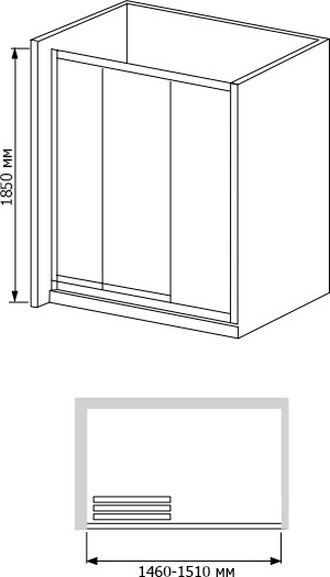RGW Classik CL-11 04091150-51 Душевые двери 150*185