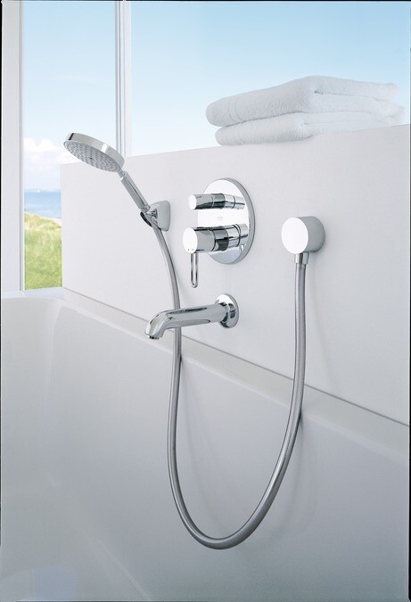 Hansgrohe FixFit Шланговое подсоединение S с клапаном обратного тока белый матовый 26453700