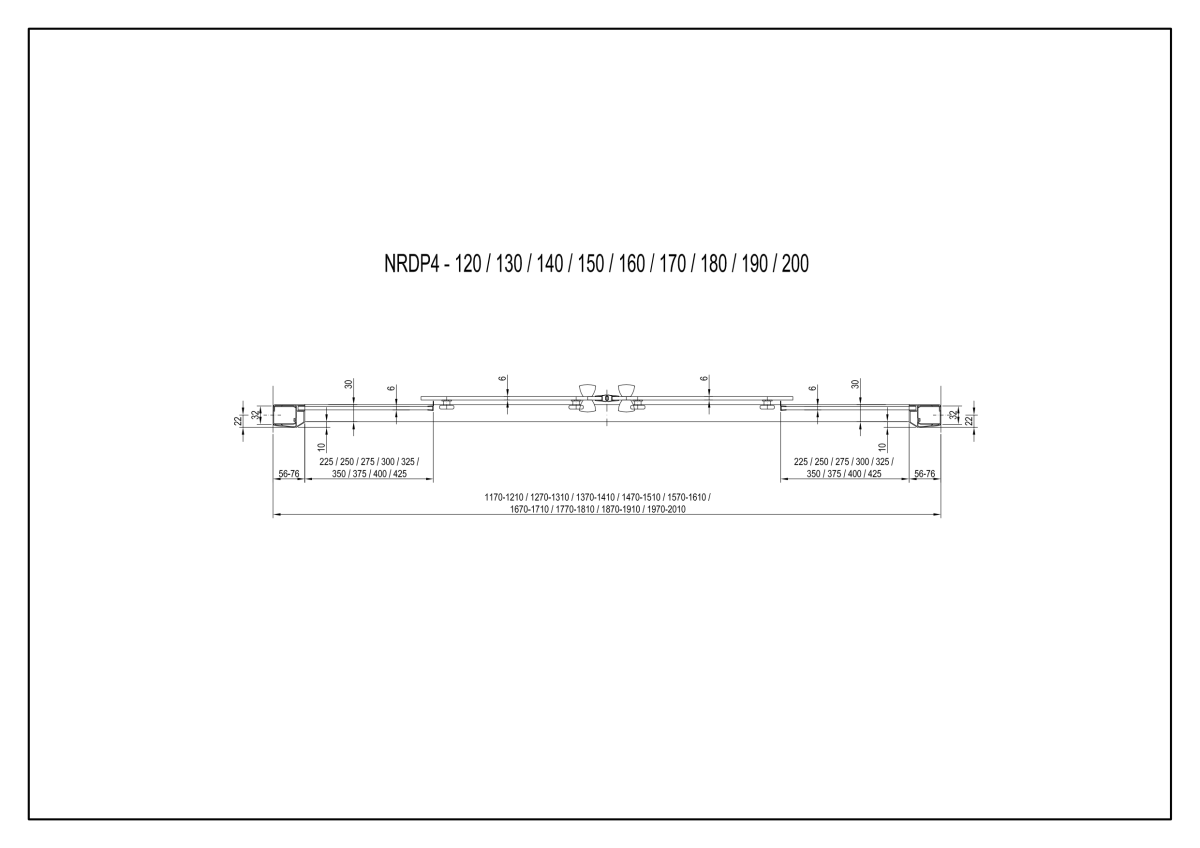 Ravak Rapier NRDP4-160 Душевые двери 160*190 WT