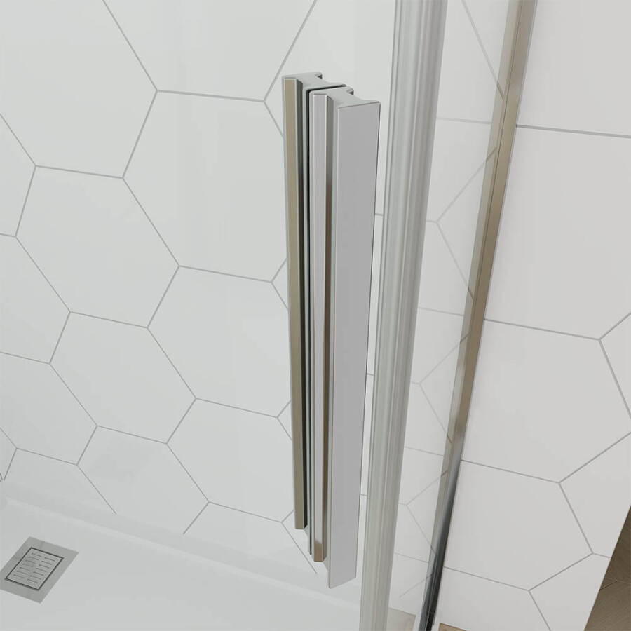Душевой угол Veconi Ottimo P10 CH (80×80×190) распашная, профиль хром, стекло прозрачное OP10CH‑8080‑01‑C9
