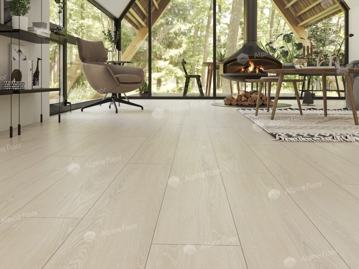 Alpine Floor Ultra Кварцвиниловая плитка LVT Дуб Снежный ECO 5-14 1219.2 х 184.15 х 2 mm