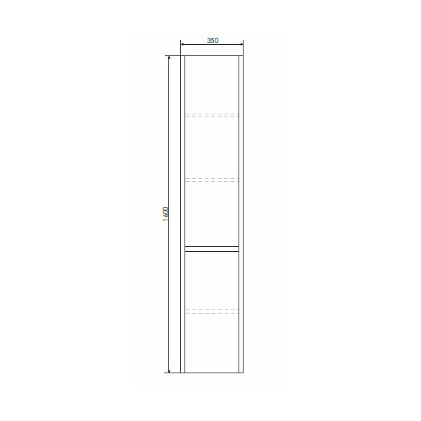 Шкаф-колонна Comforty "Бремен-35" дуб белый 00004142376CF