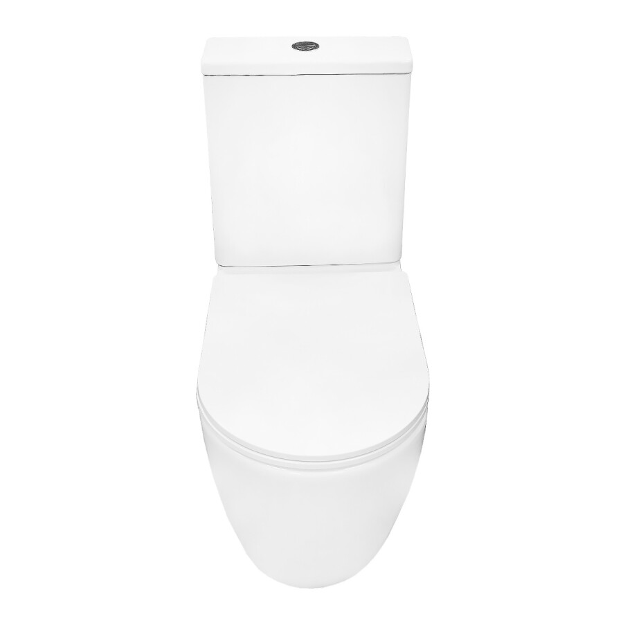 Унитаз-компакт Azario Verona 360х660х800, напольный, безободковый, система смыва "Торнадо", в комплекте с быстросъемным сиденьем микролифт AZ-8301