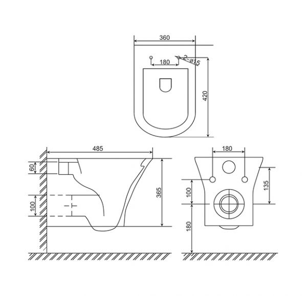 Инсталляция Geberit Duofix Delta 458.149.21.1 с клавишей и унитазом Sole УТ000051491