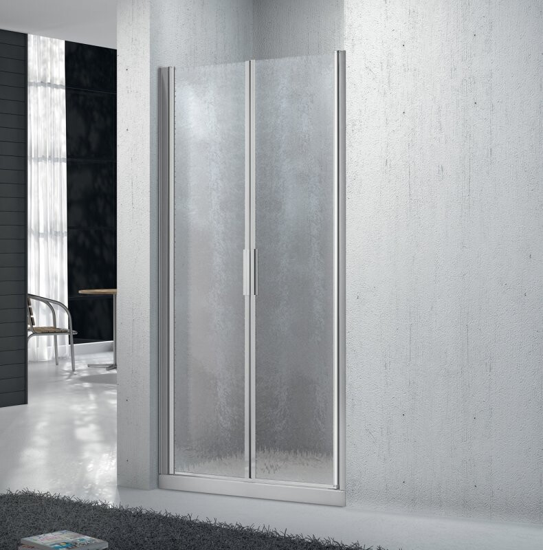 BelBagno Sela душевая дверь 110 см рифленая, хром SELA-B-2-110-P-Cr