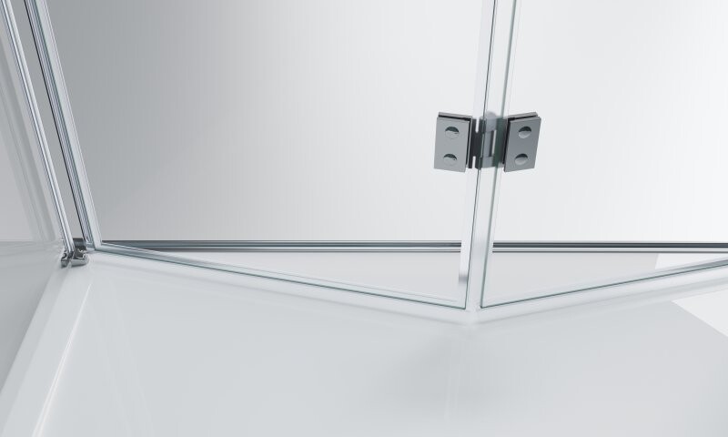 BelBagno Albano душевой уголок 90х100 см, прозрачный, хром ALBANO-ASH-1-90/100-C-Cr