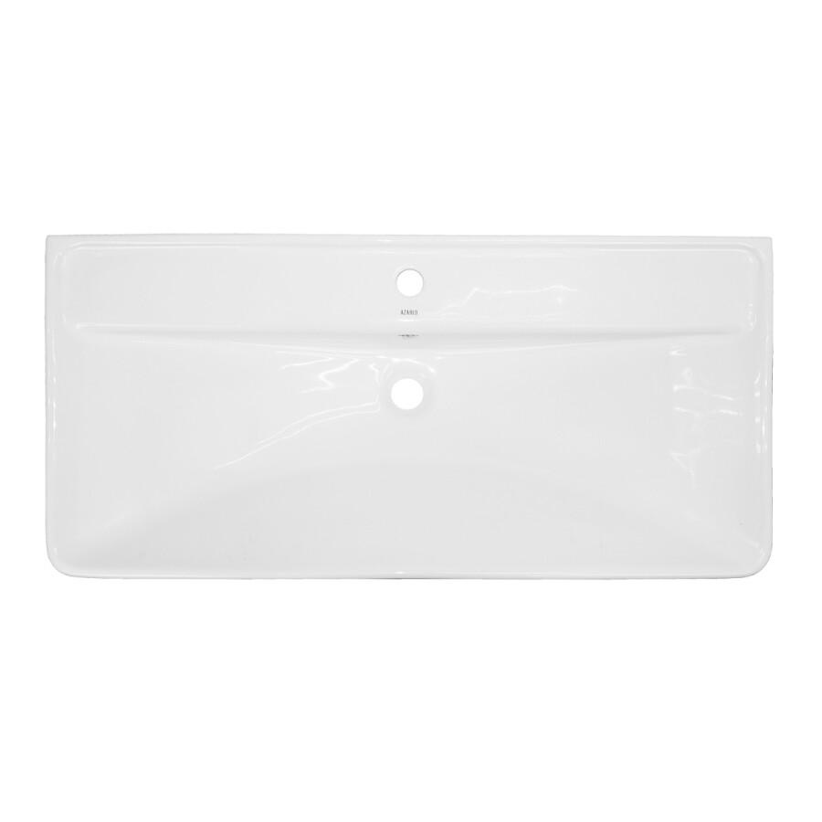 Комплект Тумба Azario Ника 100 Н 1000х475х860 напольная, с раковиной Monte 100, белый CS00089955