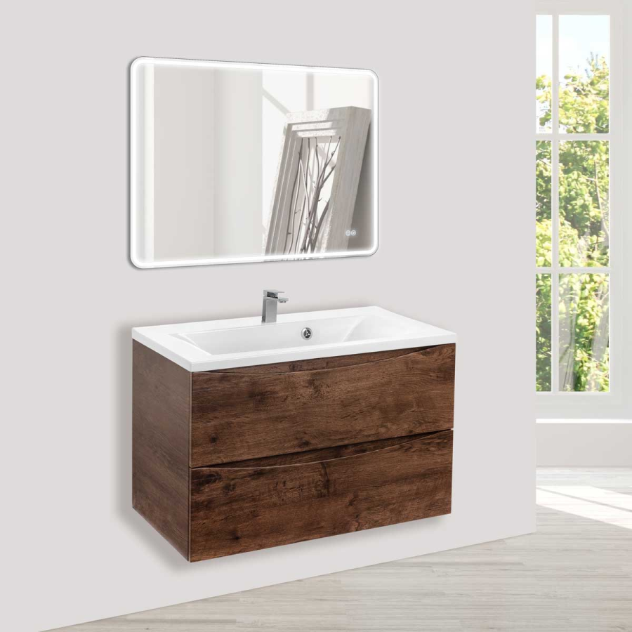Vincea тумба под раковину Mia 800 R.Wood VMC-2MA800RW