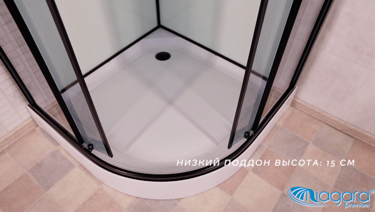 Niagara NG 6901-01 Black Душевая кабина 90x90 69010134BLACK