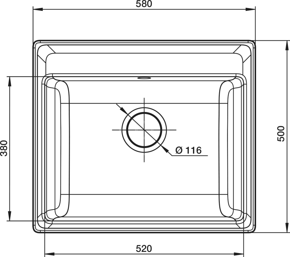GranFest мойка для кухни V-580 серый