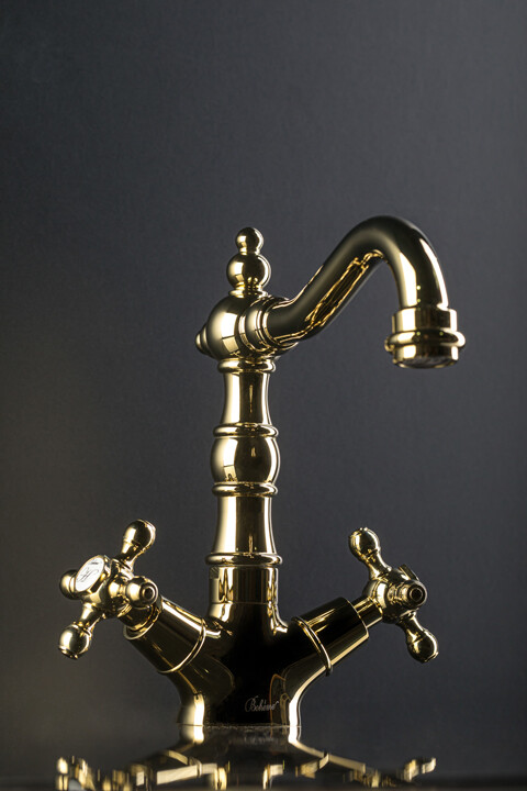 Смеситель для раковины высокий Boheme Tradizionale Oro Золото 292