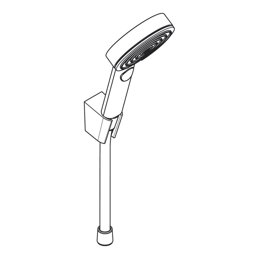 Hansgrohe Pulsify Select S Душевой набор с держателем 105 3jet Relaxation, шланг 160 см белый матовый 24303700