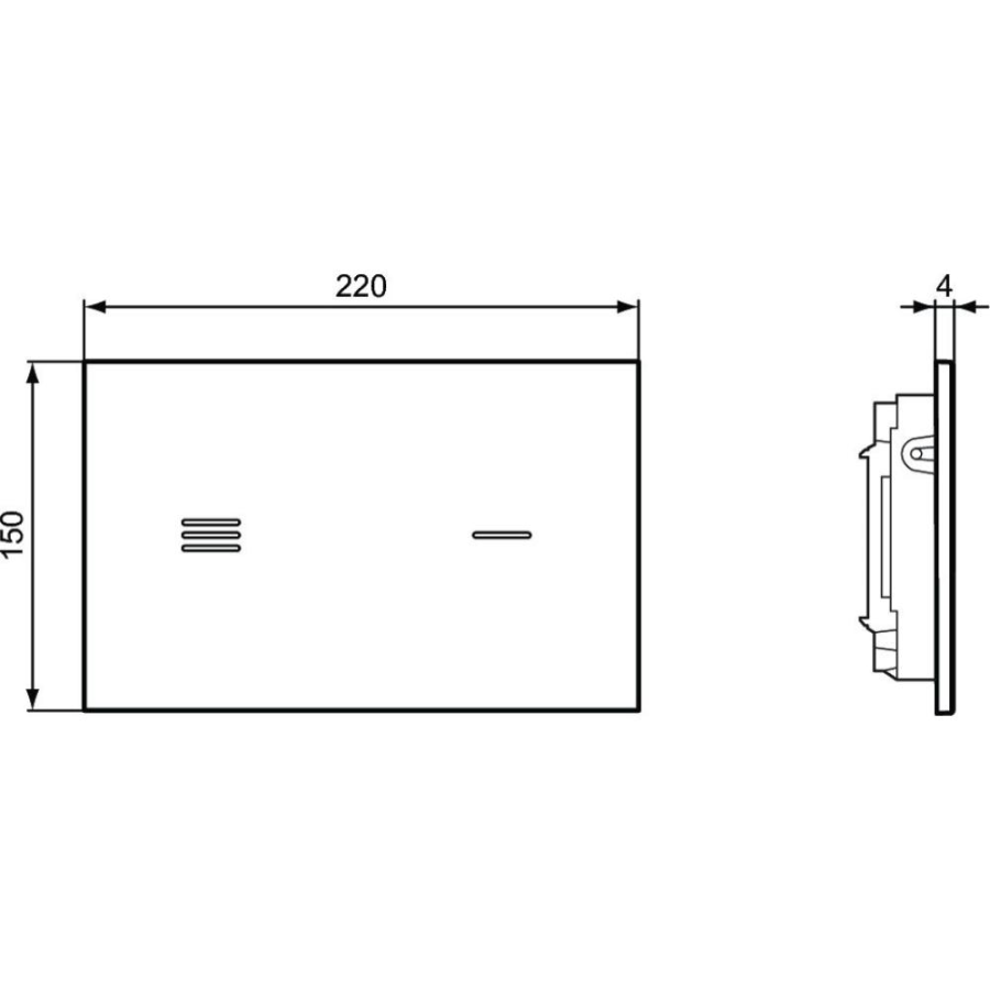 Ideal Standard бесконтактная панель смыва R0129RX