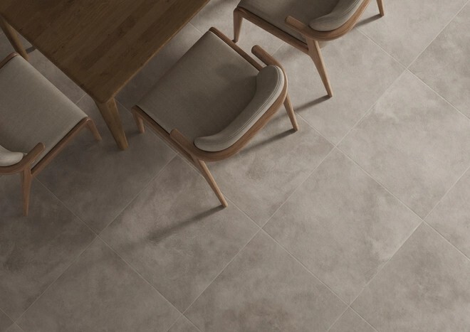 Керамогранит Cersanit Residence светло-серый ректификат рельеф 59,8x59,8 A17876