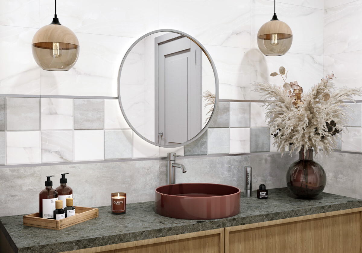 New Trend Титан светлый / Titan Light Керамическая плитка настенная 300 x 600 x 9 WT36TIT15