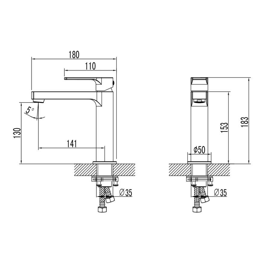 Lemark Plus Grace смеситель для раковины LM1537C