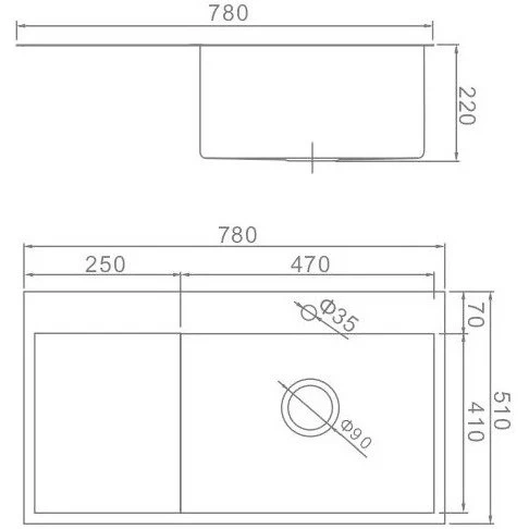Мойка для кухни из нержавеющей стали Gerhans K37851B-R Графит