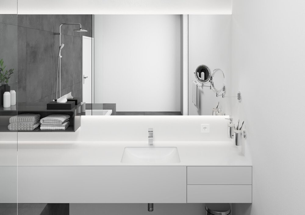 Hansgrohe Vernis Shape Смеситель для раковины 100 с металлическим сливным гарнитуром хром 71568000
