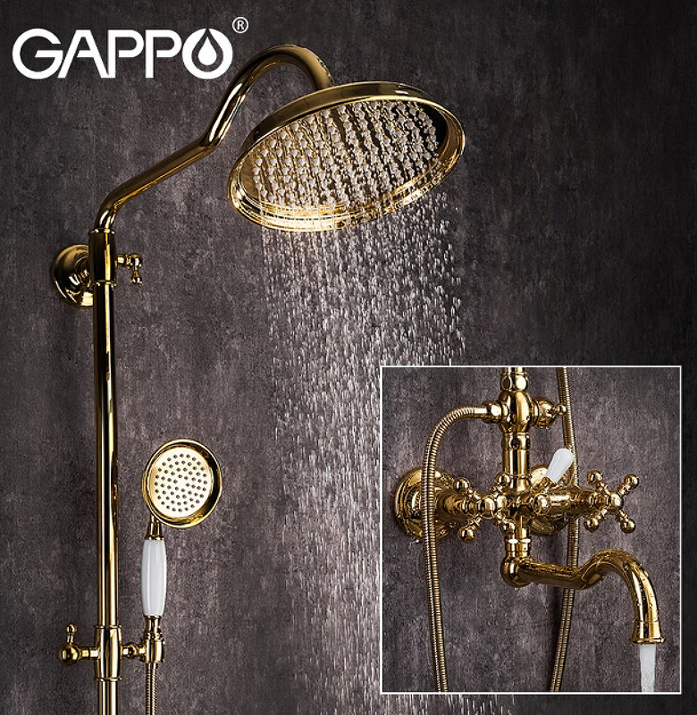 Душевая система со смесителем Gappo G2489-6