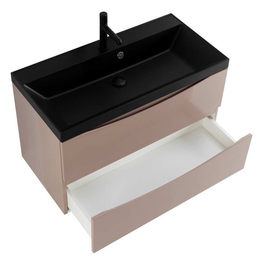 BelBagno Marino 90 см тумба под раковину MARINO-900-2C-SO-CL-P Cappuccino Lucido подвесная