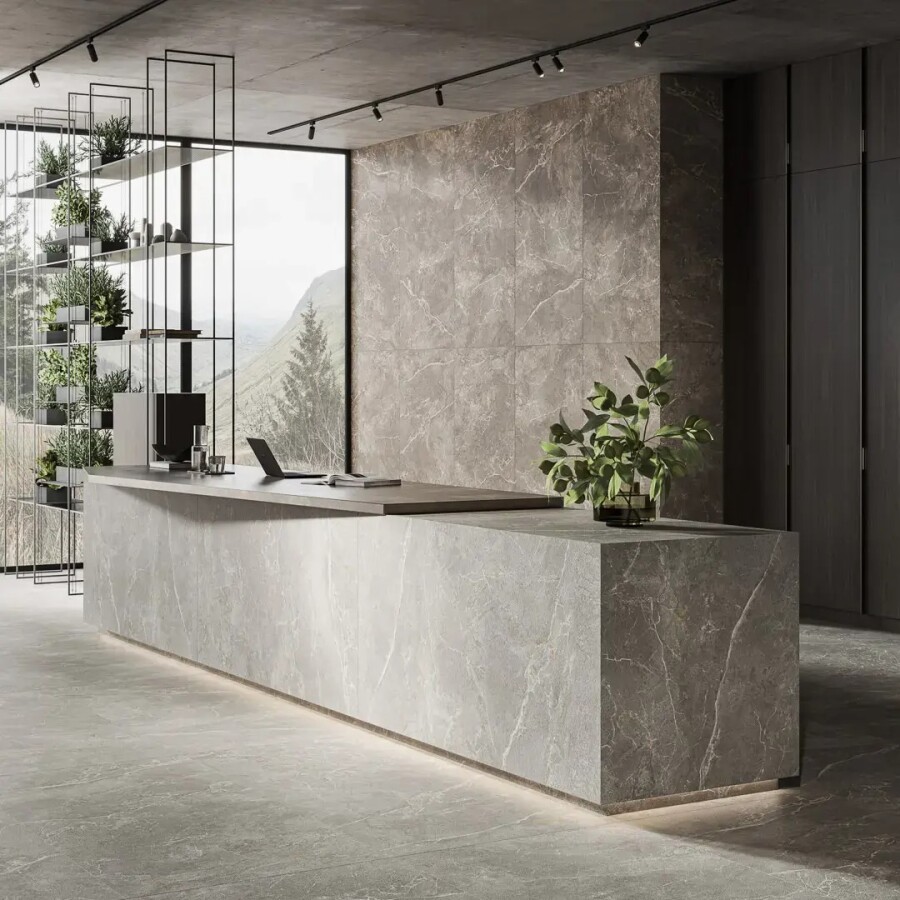 Керамический гранит Kerama Marazzi Прованс Бриансон коричневый матовый обрезной 80x160x0,9 KM8016G0291R