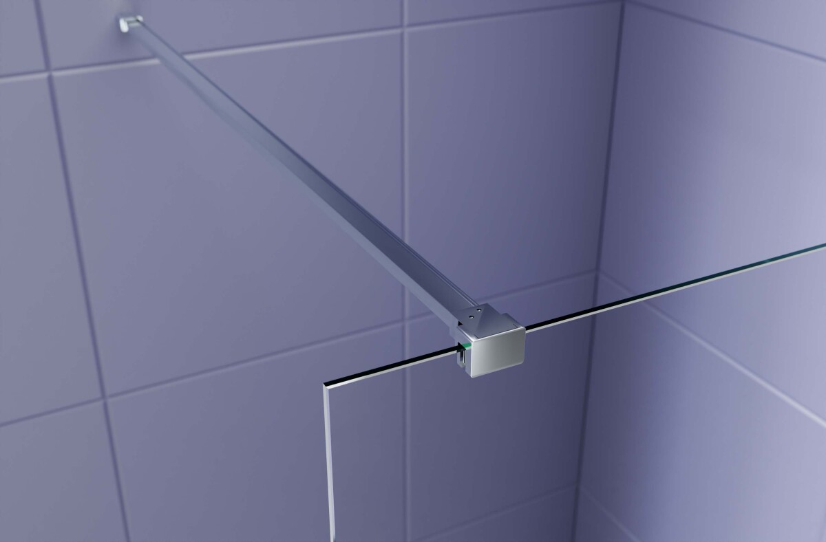 Aquatek AQ.WI.100.1CH Душевая перегородка Walk In 100см с держателем 1200мм хром прозрачное