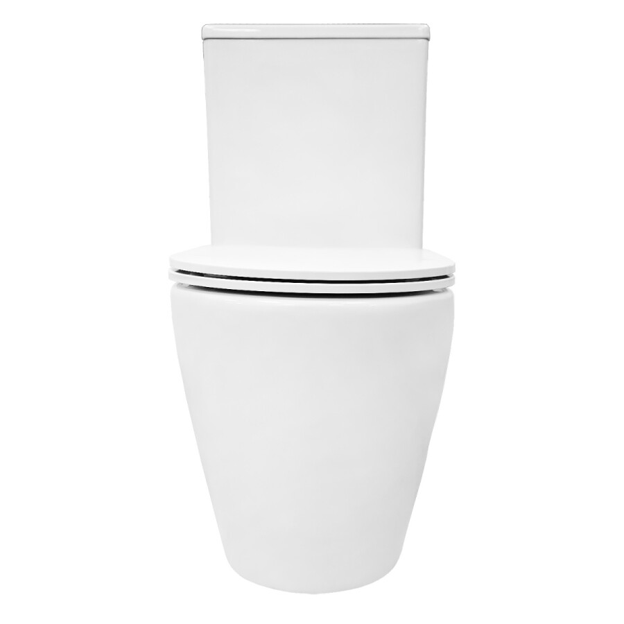 Унитаз-компакт Azario Verona 360х660х800, напольный, безободковый, система смыва "Торнадо", в комплекте с быстросъемным сиденьем микролифт AZ-8301