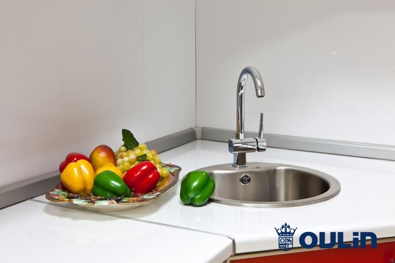 Oulin OL-357 кухонная мойка satin 43.5x43.5 см