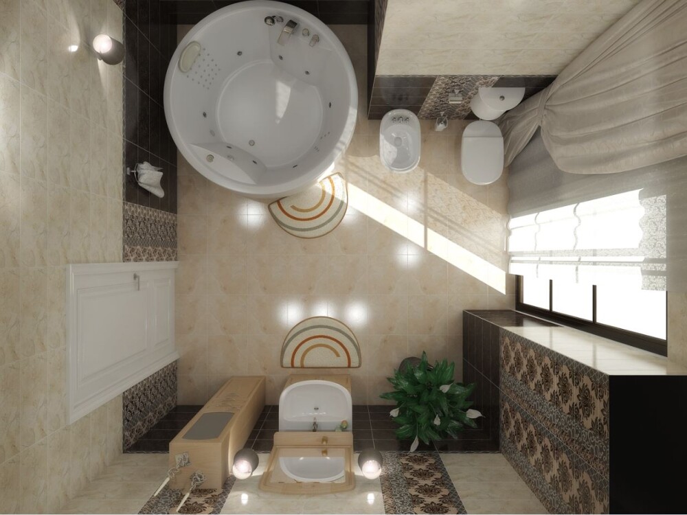 Aima Design Omega 180*180 ванна акриловая круглая