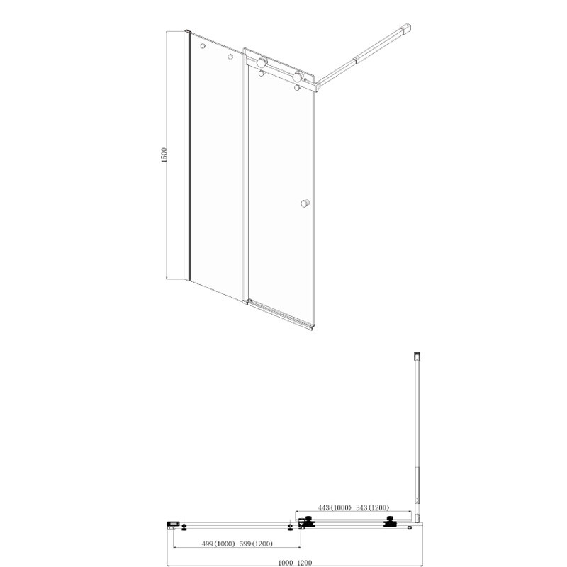 Azario Carleon AZ-NKB6121 1000 шторка на ванну 100х150