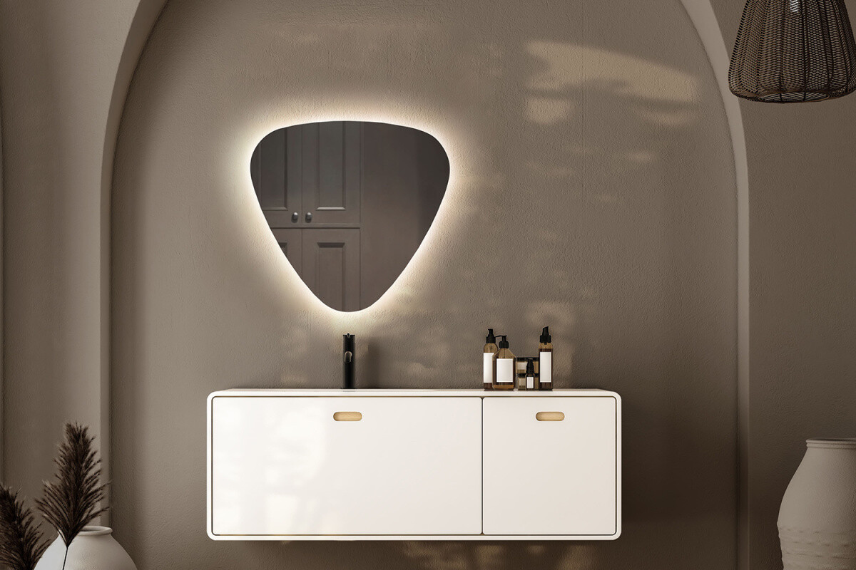 Зеркало AZARIO MOBY 700х670 с подсветкой, бесконтактный сенсор с функцией диммера LED-00002974