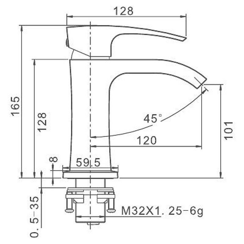 Смеситель для раковины Gappo Jacob G1007-4
