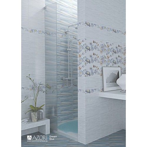 Azori dream 33х33см плитка напольная голубая глянцевая
