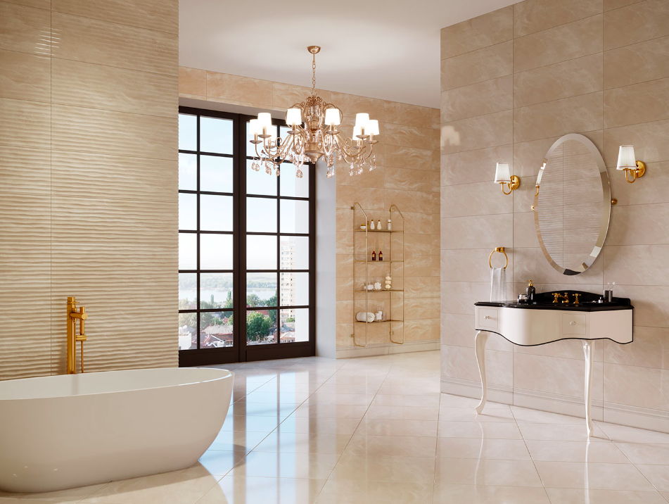 Плитка настенная 766 Плинтус Eurotile Diana. 15х29,5