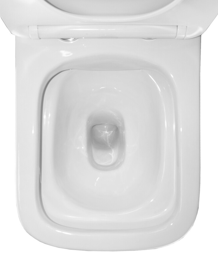 Унитаз-компакт Azario Kashmir 340х650х770 напольный, безободковый, в комплекте с быстросъемным сиденьем микролифт AZ-9143S