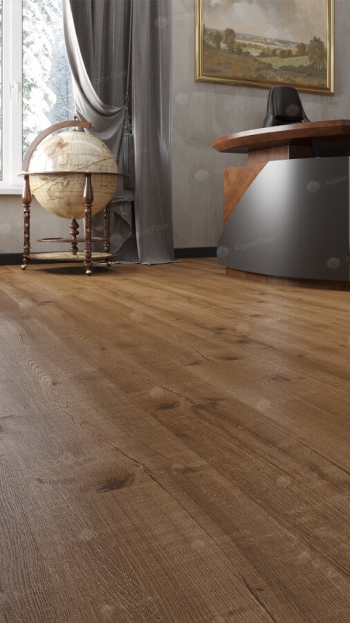Alpine Floor Real Wood SPC ламинат Дуб Royal ECO 2-1 MC 1220 х 183 х 6.0 mm.