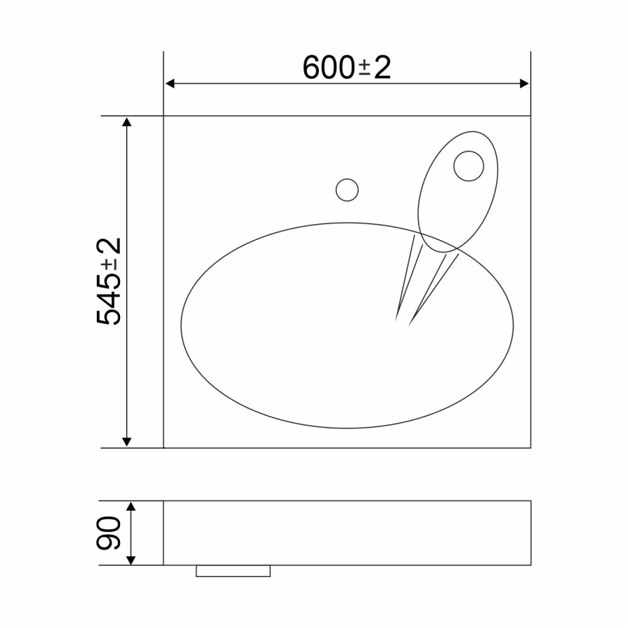 Mirsant Bella 60 раковина из литьевого мрамора над стиральной машиной УТ000101255