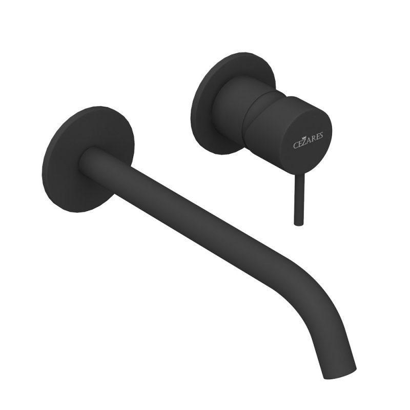 Cezares Leaf смеситель для раковины черный LEAF-BLI2-L-NOP
