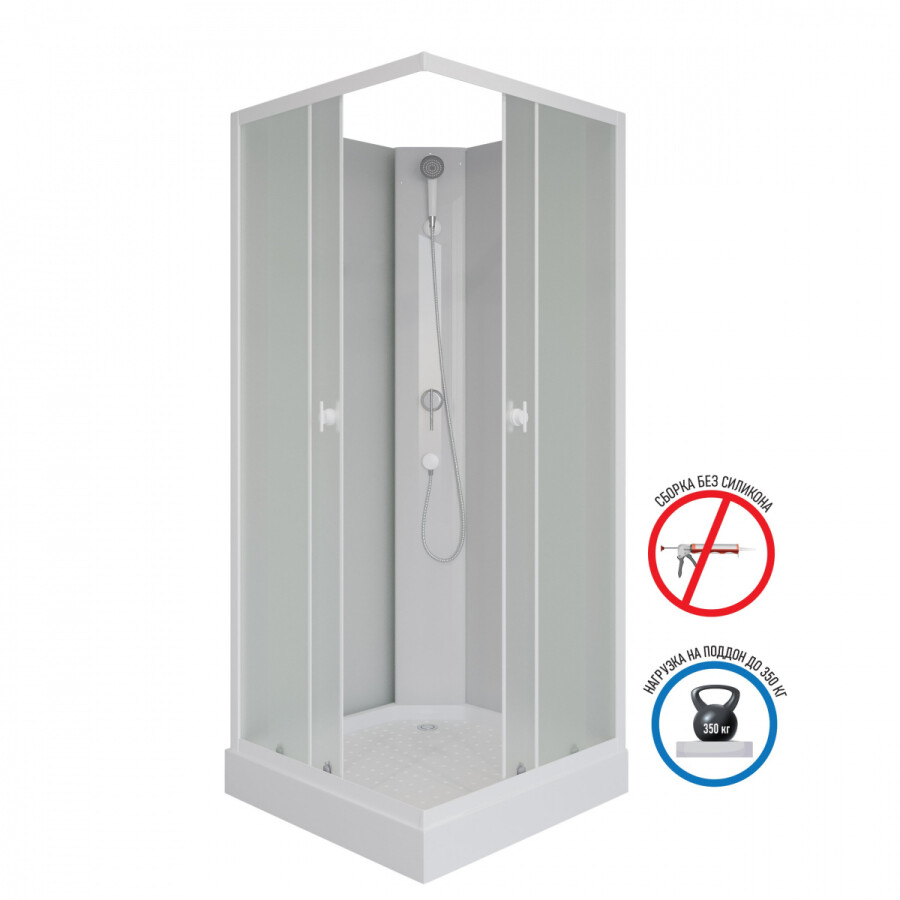 Niagara Promo Душевая кабина 90x90 Без крыши P90/13Q/MT/BK
