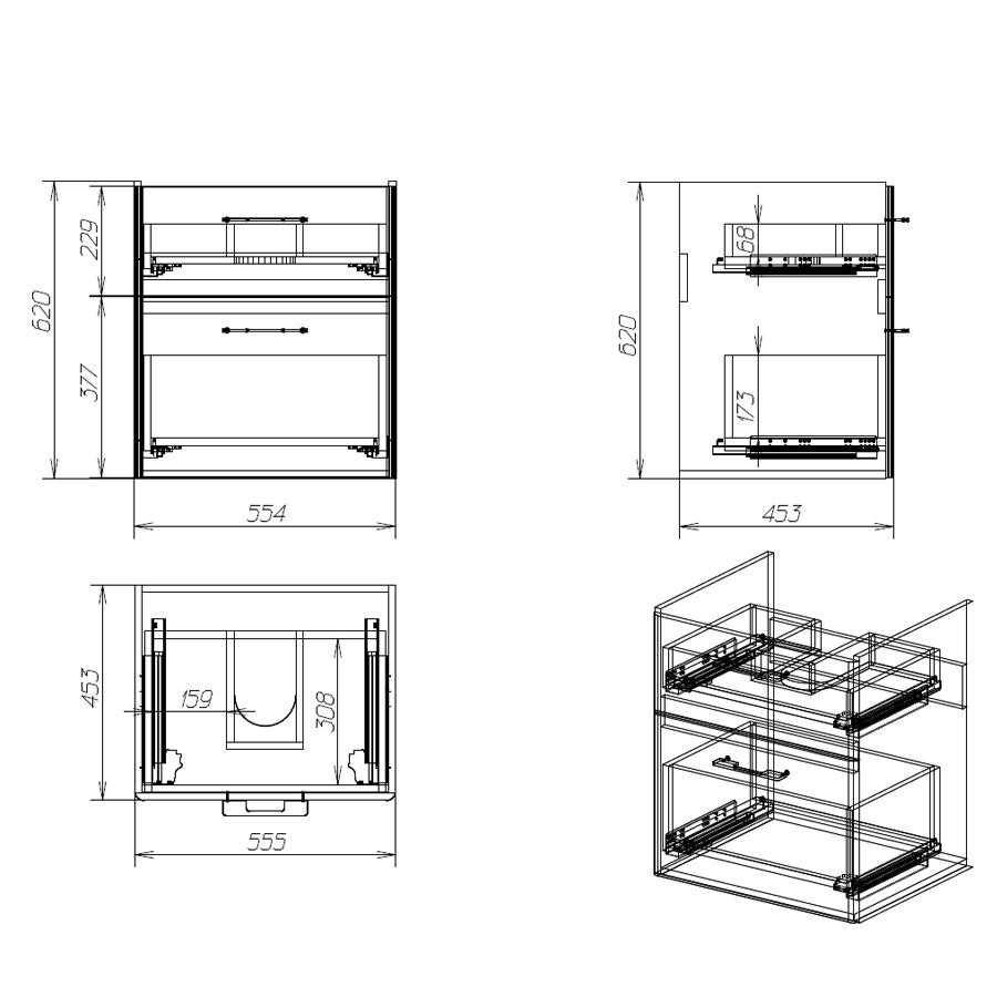 Alvaro Banos Valencia máximo 60 тумба 8407.1100 с умывальником 191638 подвесная