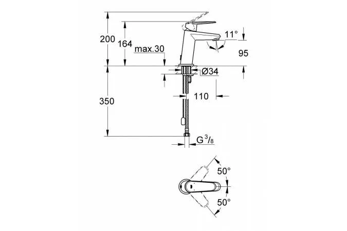Grohe BauEdge 118389 набор для ванной комнаты
