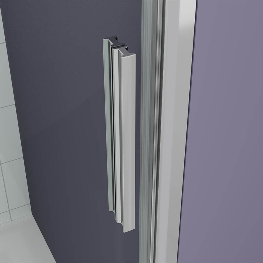 Душевой угол Veconi Ottimo P30SP CH (80×80×190) распашная, профиль хром, стекло матовое OP30CH-SP-8080-07-C9